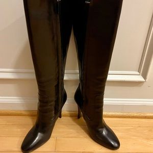 Burberry knee high boots